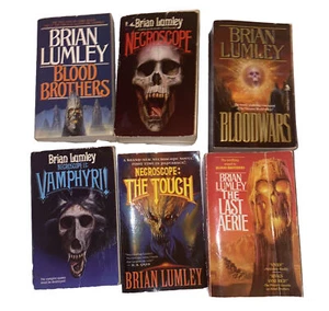 Brian Lumley Lot Of 6 Horror Paperbacks Necroscope Bloodwars Vamphyrl & More - Picture 1 of 7