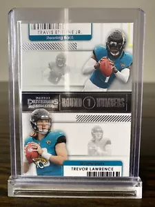 2021 Panini Contenders - Round 1 Numbers #RN-TET Travis Etienne, T Law - Picture 1 of 2