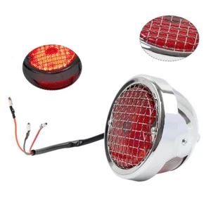 Motorcycle Tail Stop Light License Plate Lamp For Harley Bobber Chopper Cruiser - Picture 1 of 10