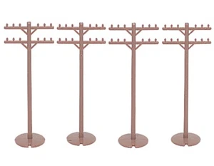 Bachmann HO Scale SceneScapes Accessory Set Telephone Poles 12-Pack - Picture 1 of 1