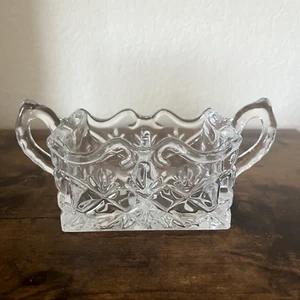 Shannon Godinger Crystal Divided Sugar Packet Holder 5" Clear cut glass - Picture 1 of 6