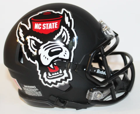 2021 NC State Wolfpack Custom Riddell Mini Helmet vs Florida State Cover