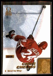 1999-00 Pacific Omega Gold Chris Chelios 111/299 #80