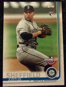 Justus Sheffield 2019 Topps día de apertura #88 Seattle Mariners novato radiocontrol - Imagen 1 de 2