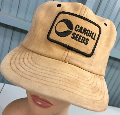 Gorra de béisbol Cargill Seeds de espuma completa marrón pesado hecha en EE. UU. Snapback Foto 1 de 4