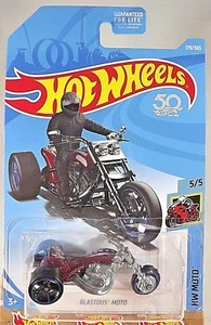 2018 Hot Wheels #179/365 HW Moto 5/5 BLASTOUS MOTO Maroon w/Black OH5 Spoke Whls - Picture 1 of 4