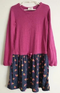 HANNA ANDERSSON Girls Sz 8 Colorful Long Sleeve Casual Knee Length Dress - Picture 1 of 4