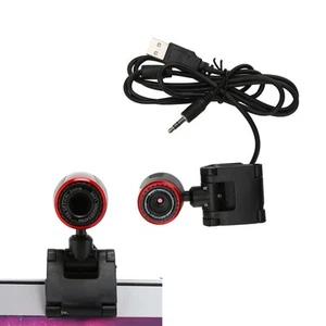 USB2.0 With MIC HD Webcam Web Camera Cam 360° For Computer PC Laptop For Skyp FY - Afbeelding 1 van 8