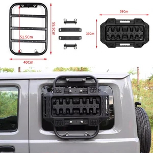 For Suzuki Jimny 2door 2019+Black Side Ladder Rack Window Extension Escape Board - Picture 1 of 12