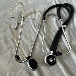 Lot 2, Stethoscope Made In Japan 23” Inch , Stainless Steel/Black - Imagen 1 de 10