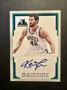Kevin Love 2012-13 Panini Basketball Auto #11 Autograph Minnesota Timberwolves - Bild 1 von 2