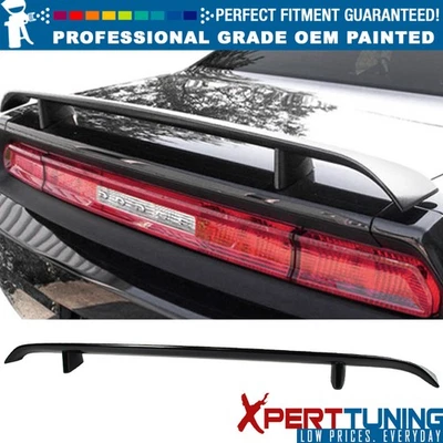 Fits 08-23 Dodge Challenger OE Factory Style Painted Trunk Spoiler Black #PX8 Foto 1 de 4