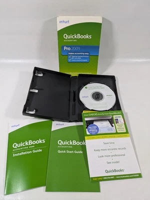 INTUIT QUICKBOOKS PRO ACCOUNTING 2009 FOR WINDOWS FULL RETAIL VERSION Vista/Xp - Image 1 of 4