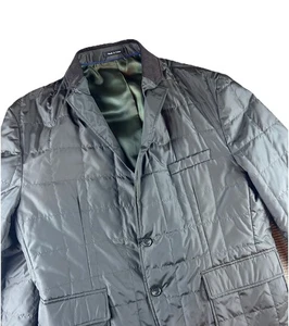 Chaps Ralph Lauren Brown Quilted Barn Blazer Jacket Corduroy Collar Men 48 R - Picture 1 of 10