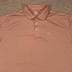Rhoback The Don't Mess Short Sleeve Performance Polo Mens 3XL Orange Texas Golf - Picture 1 of 11
