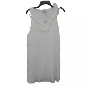 Vineyard Vines Factory Plain White Textured Tassel Dress Size US 3 - Picture 1 of 7