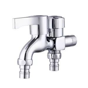 Doppelter Wasserauslass Wasserhahn Mop Pools Messinghahn Gartenwasserhahn Schnellbidet Badezimmer - Bild 1 von 12