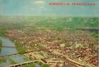 Vintage PA Postcard Aerial View Norristown Montgomery County Schuylkill River