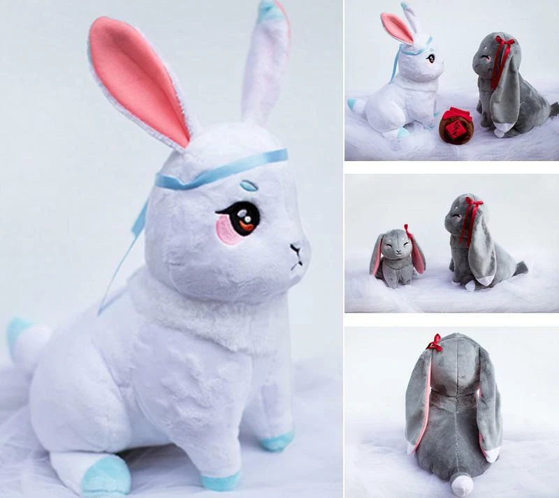 Anime Mo Dao Zu Shi Couple Rabbit Doll Wei Wuxian Lan Wangji Plush Toy Kids Gift