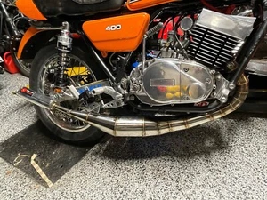 Yamaha RD400 air cooled DOGSTER Exhaust System Stainless Steel pipes rd 400 - Picture 1 of 10