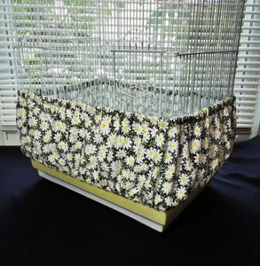 LARGE Bird CAGE Seed Catcher SKIRT ONLY "Black" - Picture 1 of 7