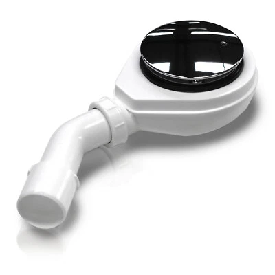 Siphon 90mm mit Geruchsverschluss & Haarsieb Ablaufgarnitur SET für Duschwanne - Bild 1 von 4