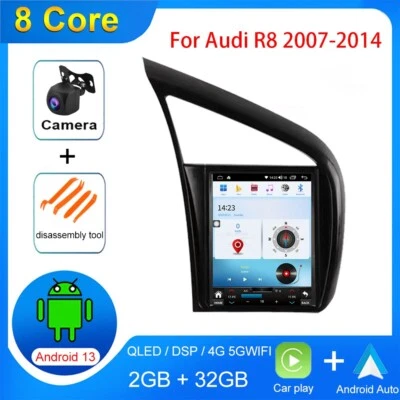 Reproductor de radio de coche 9,7" Android para Audi R8 2007-2014 navegación GPS video estéreo Foto 1 de 4