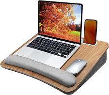 HUANUO Laptop Ständer Bett, Laptopkissen mit Anti-Rutsch-Streifen und Aufbewahru