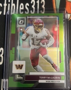 2022 Panini Donruss Optic - SSP Lime Green Prizm #197 Terry McLaurin #30/35 - Foto 1 di 2