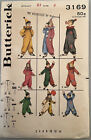 Vintage Butterick Sewing Pattern 3169 Boys/Girls Clown Costume Size2 Cut - As Is
