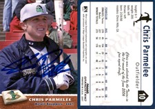 Chris Parmelee Signed 2007 Grandstand Beloit Snappers #NNO Card Auto AU