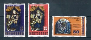 Montserrat  1969 Christmas. Paintings full set of stamps. MNH. Sg 235-237 - Picture 1 of 2
