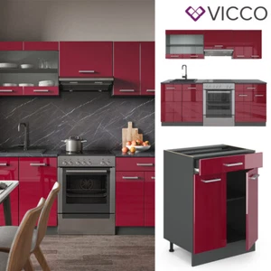 COCINA R-LINE 200CM COCINA AMERICANA BLOQUE DE COCINA INTEGRADA VICCO - Imagen 1 de 7