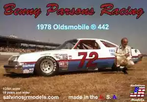 Salvino Benny Parsons 1978 Oldsmobile 442 #72 NASCAR Stock Car modelo kit 1/25 - Imagen 1 de 1