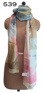 Nueva bufanda grande con estampado floral para mujer/dama primavera/verano - Imagen 1 de 1