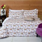 Wunderschnes Bettbezug-Set mit 2 Kissenbezgen und Blumendruck