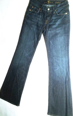 7 For All Mankind Jeans 'BOOTCUT' Indigo W26 L32 AU8 US4 UK6 EUC Womens or Girls - Image 1 of 4