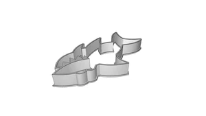 Cookie Cutter Shark Design 3D Printed Baking Tool Custom Made - Imagen 1 de 1