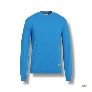 Jersey Gucci azul claro cachemir talla XL - Imagen 1 de 5