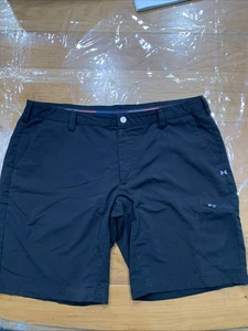 Under Armour Shorts Mens 42 Golf Performance Inseam 11” Black Stretch - Picture 1 of 10