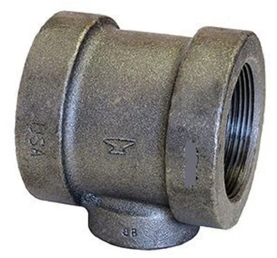 2-1/2" x 2-1/2" x 1" Cast Iron Threaded Tee CL 125 ANVIL MFG - 100% MADE IN USA - Image 1 of 4