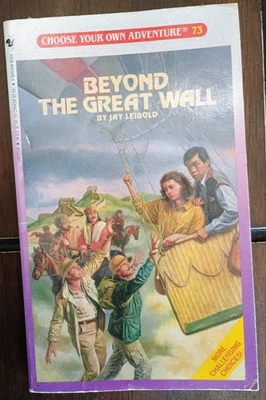 *1987* Choose Your Own Adventure #73 Beyond the Great Wall Vintage 1st Edition Foto 1 de 4