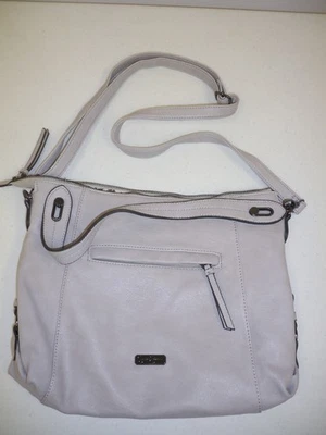 Jessica Simpson Beige Claro Imitación Cuero Cartera Bandolera Bolso de Hombro Bolso de Mano 18 Foto 1 de 4