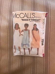 McCalls 7514 Schnittmuster Vacay Sommerkleid Gr. Petite Woman/Teenager EZ Fast Tomorrow - Bild 1 von 2