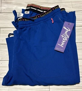 Neu mit Etikett HeartSoul Scrub-Hose Größe Small Tall niedriger Bund ausgestelltes Bein royalblau 20110T - Bild 1 von 6