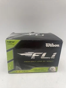 Wilson F.L.I. Palline da golf bianche FLI (scatola 12 carati) **NUOVA SCATOLA APERTA** monogrammate - Foto 1 di 8