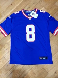 Nike Daniel Jones #8 Jersey New York Giants Blue Youth Size L 14/16 New - Picture 1 of 10