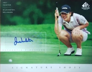 "LPGA Signature Series" Juli Inkster Hand Signed 8x10 Color Photo COA - Picture 1 of 2