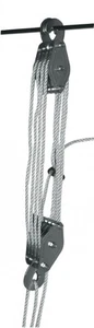 Flaschenzug Hebezug Seilzug mit Umlenkrollen bis 400 kg + 20 m Seil NEU ! - Bild 1 von 1