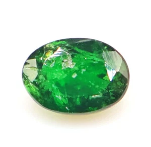 Granato Tsavorite Naturale Forma Ovale Tsavorite 1,60 Cts 7,5x5,5 mm Creazione Gioielli - Foto 1 di 5